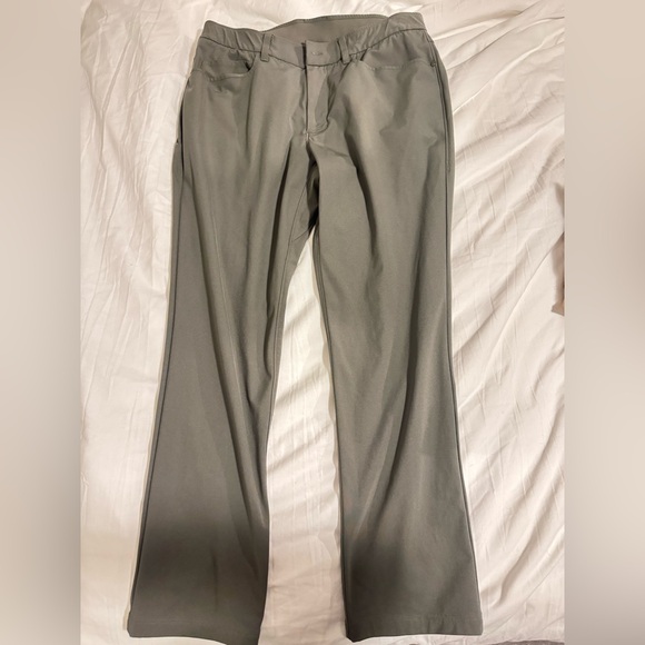 CRZ YOGA Men's Olive Green Dress Pants - Picture 1 of 4